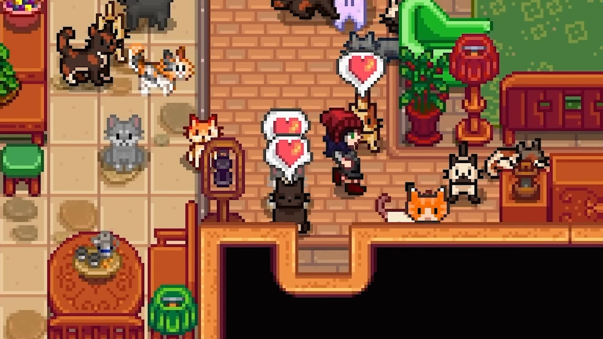 Caring for multiple pets in Stardew Valley.