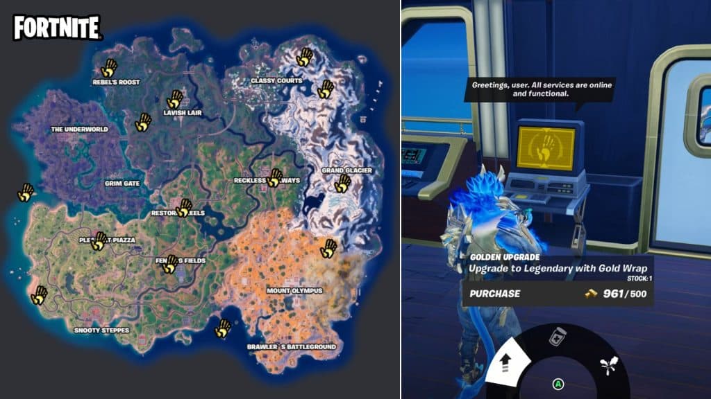 Midas Service Station locations in Fortnite Chapter 5