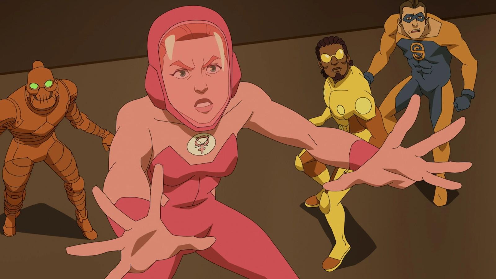Atom Eve and others in Invincible Season 2