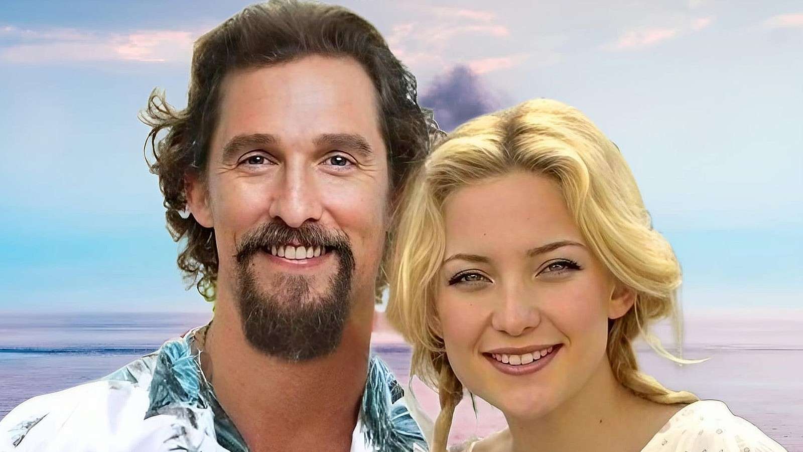 Matthew McConaughey and Kate Hudson on the fake poster for a 2024 Overboard remake