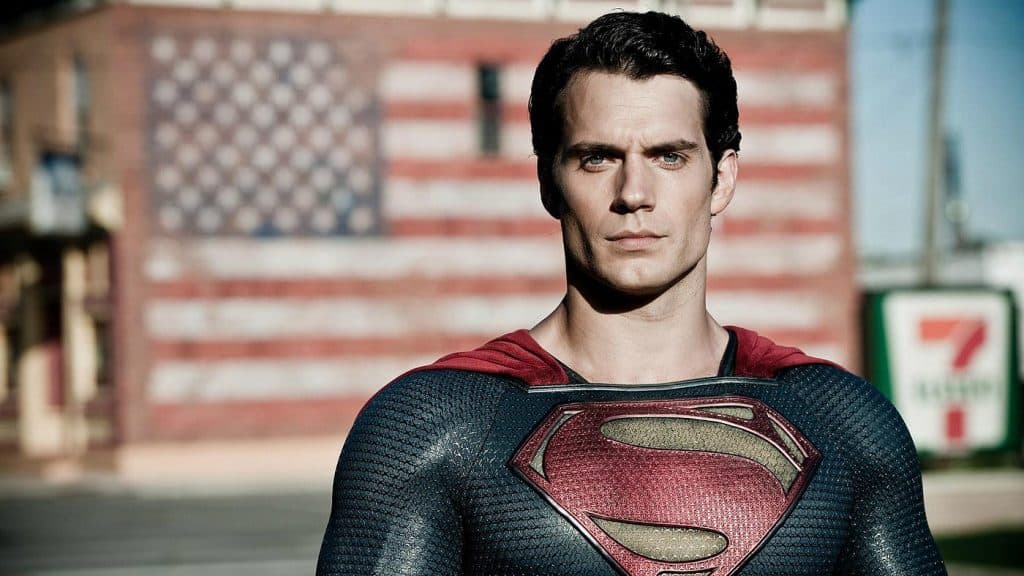 Henry Cavill as Superman in the first ever DCEU movie, Man of Steel