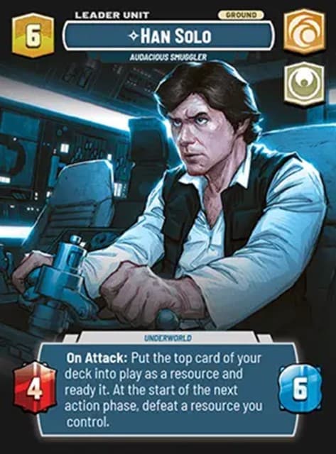 Star Wars Unlimited Han Solo Showcase card