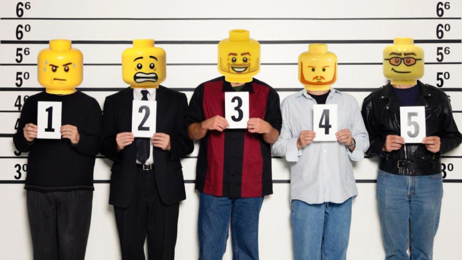 Police department cover suspects with Lego heads