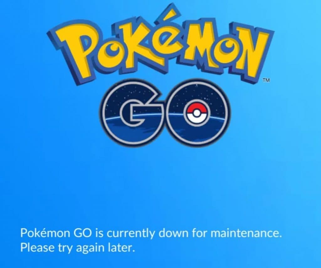 Pokemon Go maintenance
