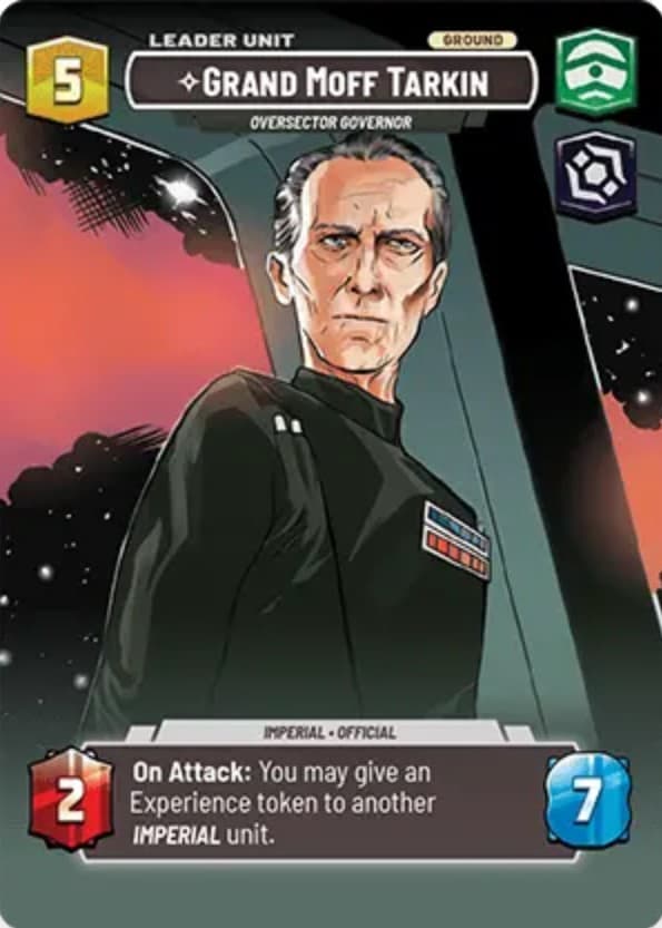 Star Wars Unlimited Grand Moff Tarkin Showcase card