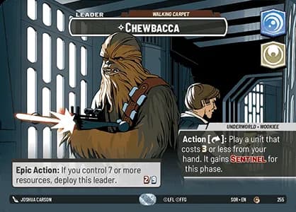 Star Wars Unlimited Chewbacca Showcase card