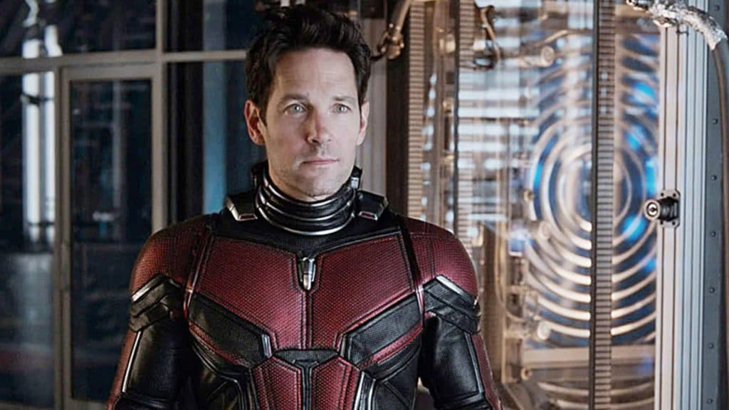 Paul Rudd as Scott Lang in Ant-Man and The Wasp.