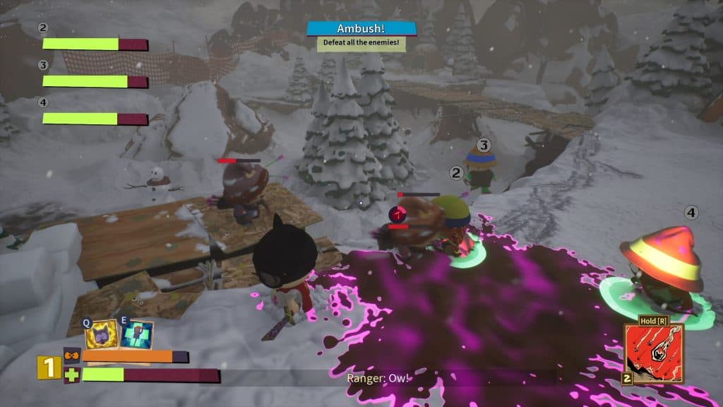 Combat in South Park Snow Day
