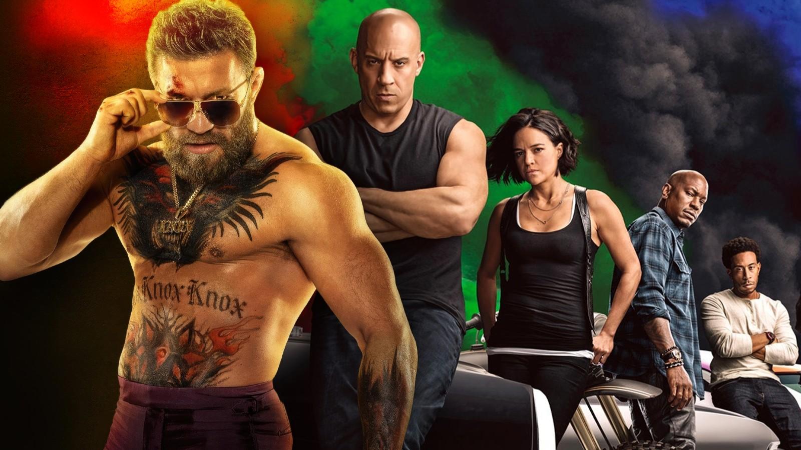 Conor McGregor and the cast of Fast and Furious 9