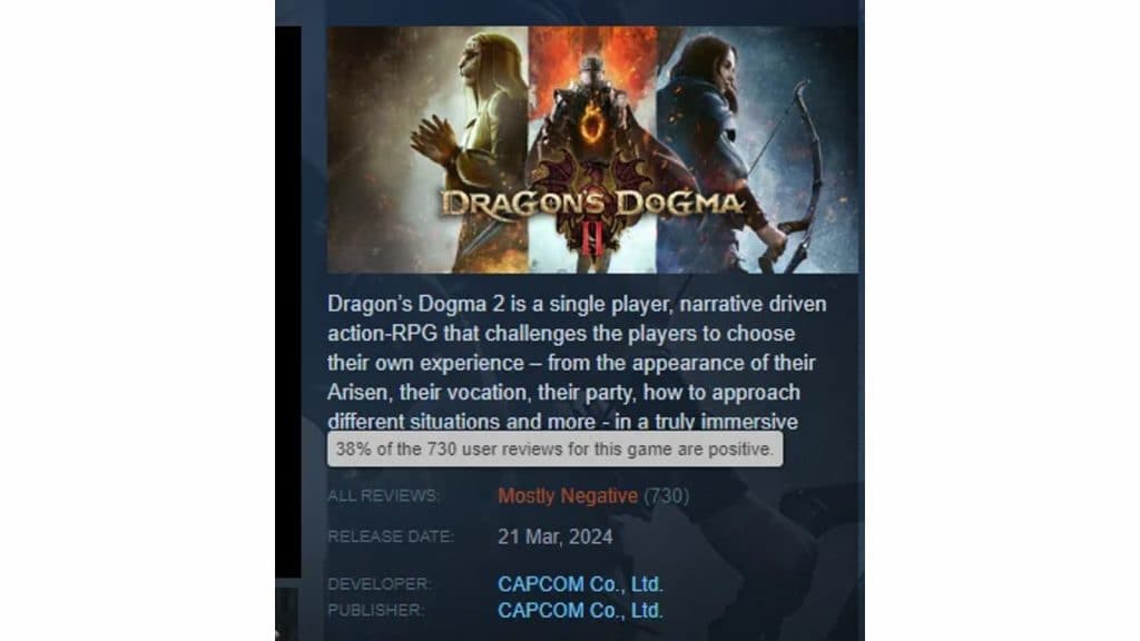 dragons dogma steam reviews