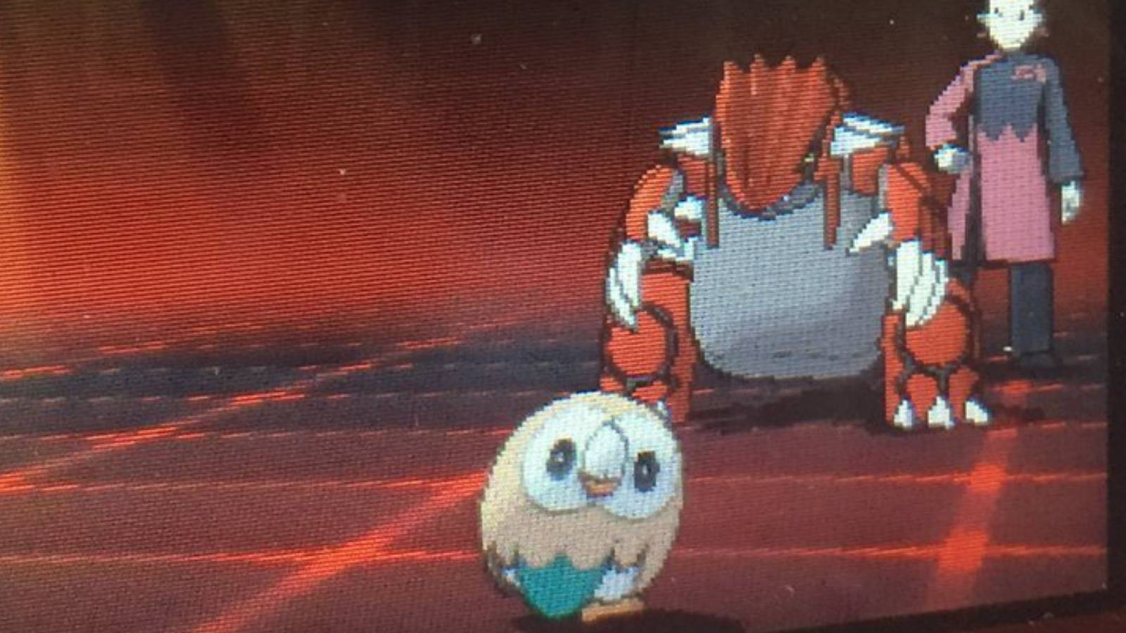 Pokemon footage shows Rowlet in battle with Groudon
