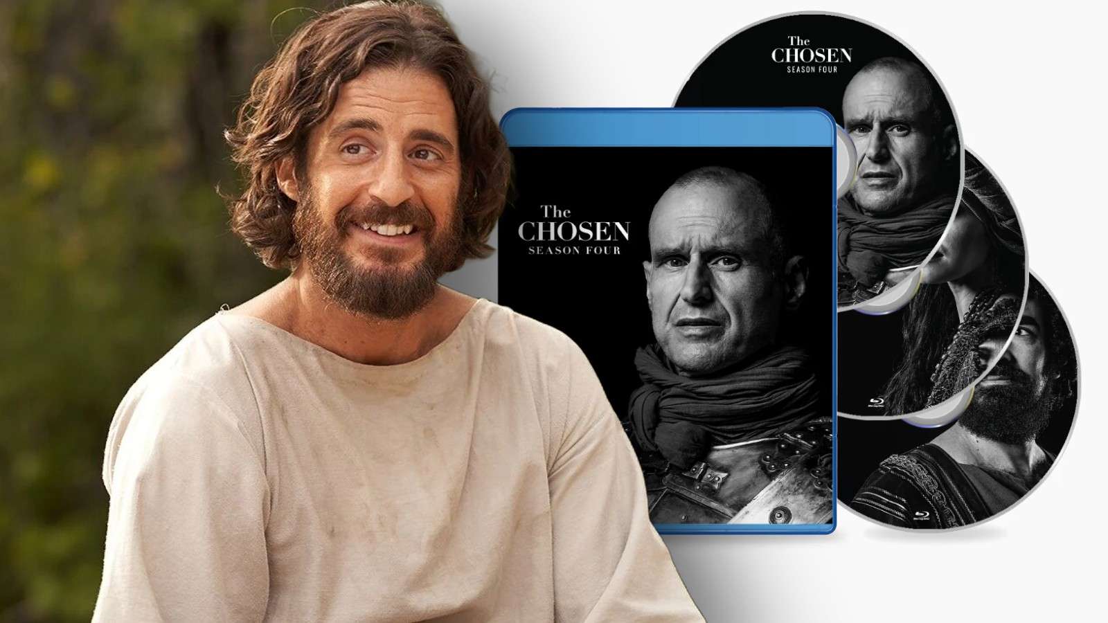 Jesus in The Chosen and the Season 4 Blu-ray