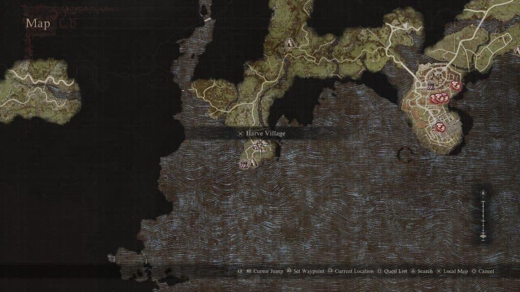 Dragon's Dogma 2 Mystic Spearhand map