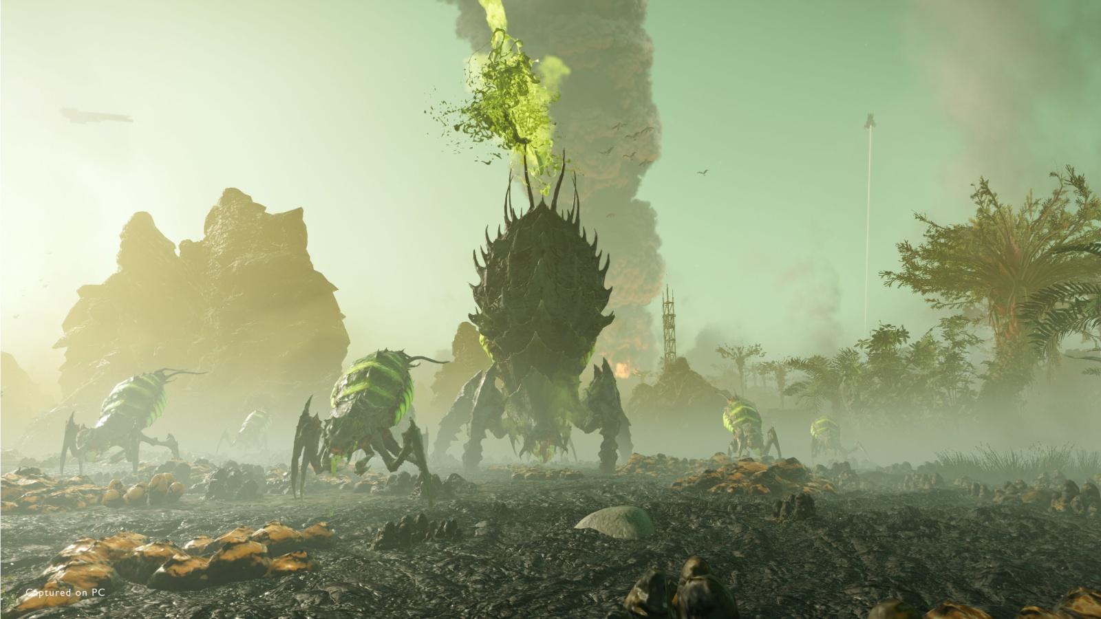 A screenshot from the game Helldivers 2