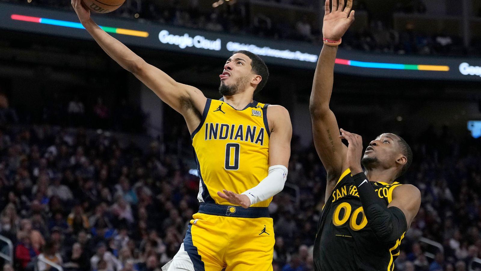 Tyrese Haliburton as a member of the Indiana Pacers.
