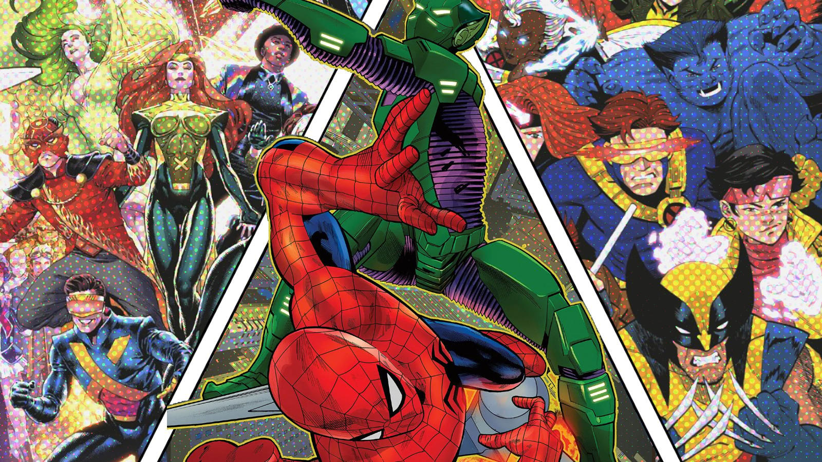 X-Men, Ultimate Spider-Man, and X-Men '97 art