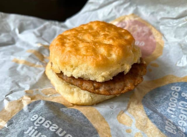 McDonald's sausage biscuit