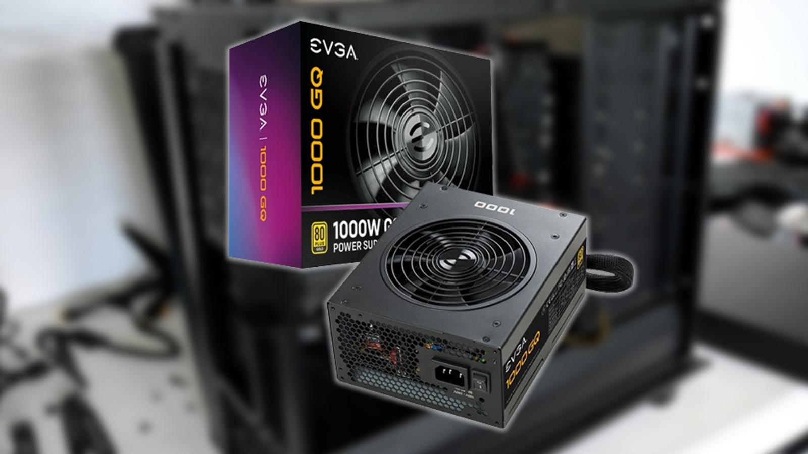 evga power supply with pc build background