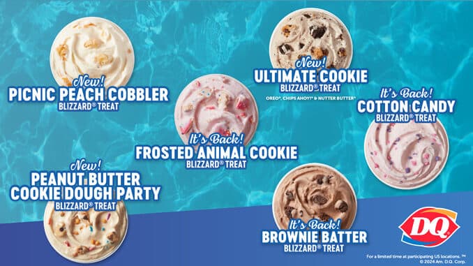 Dairy Queen's new Blizzard flavors for summer