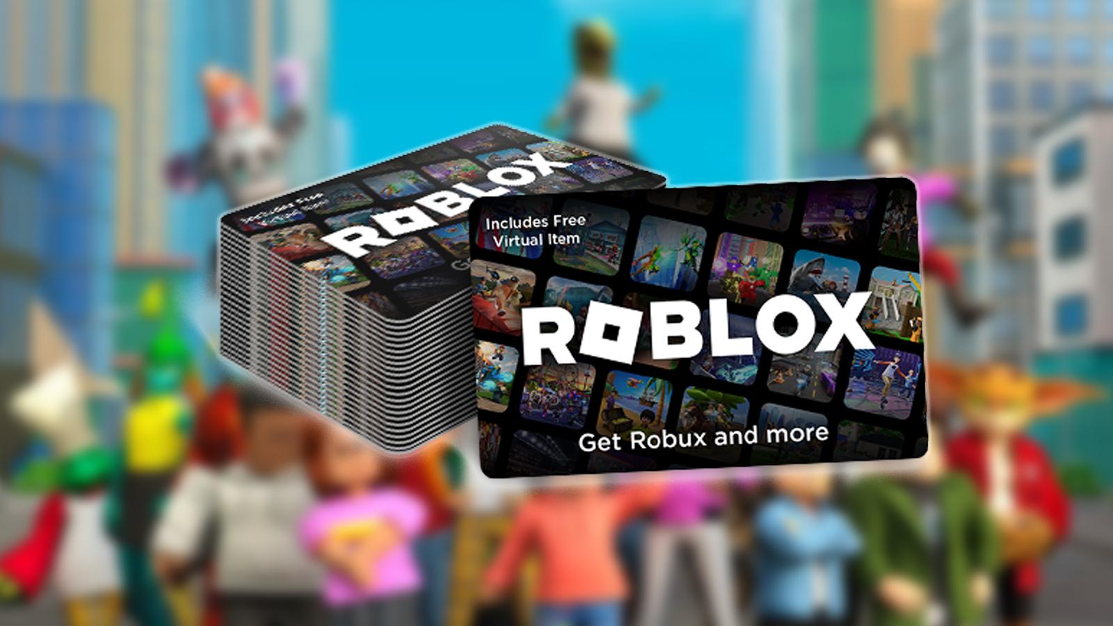 Stack of Roblox Gift Cards