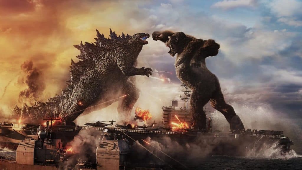 King Kong fighting Godzilla