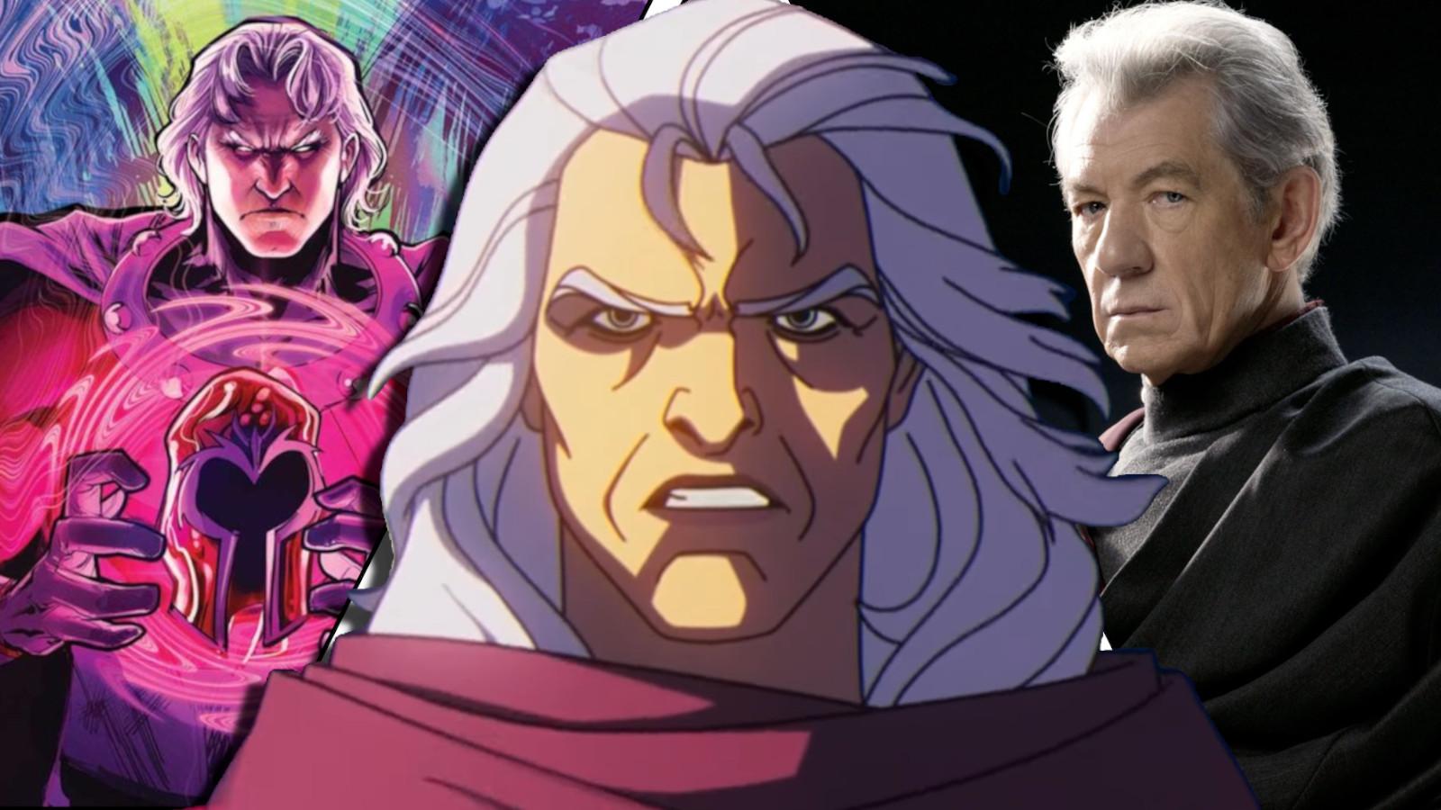 Magneto in X-Men comics, X-Men '97, and X-Men movies.