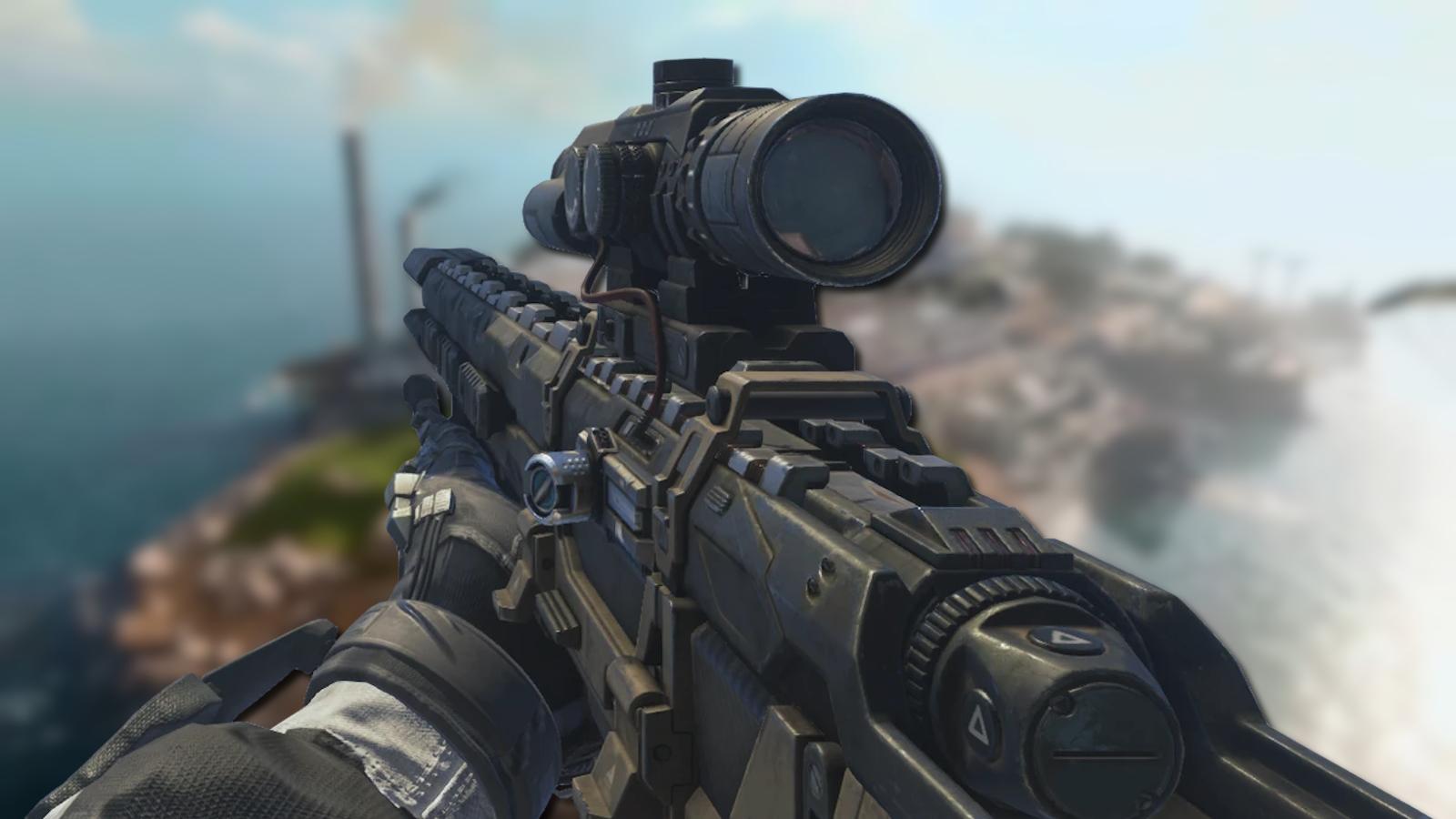 MORS sniper rifle from Call of Duty: Advanced Warfare on Rebirth Island.
