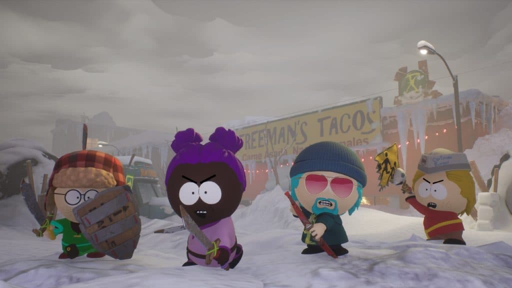 An image of South Park: Snow Day gameplay.