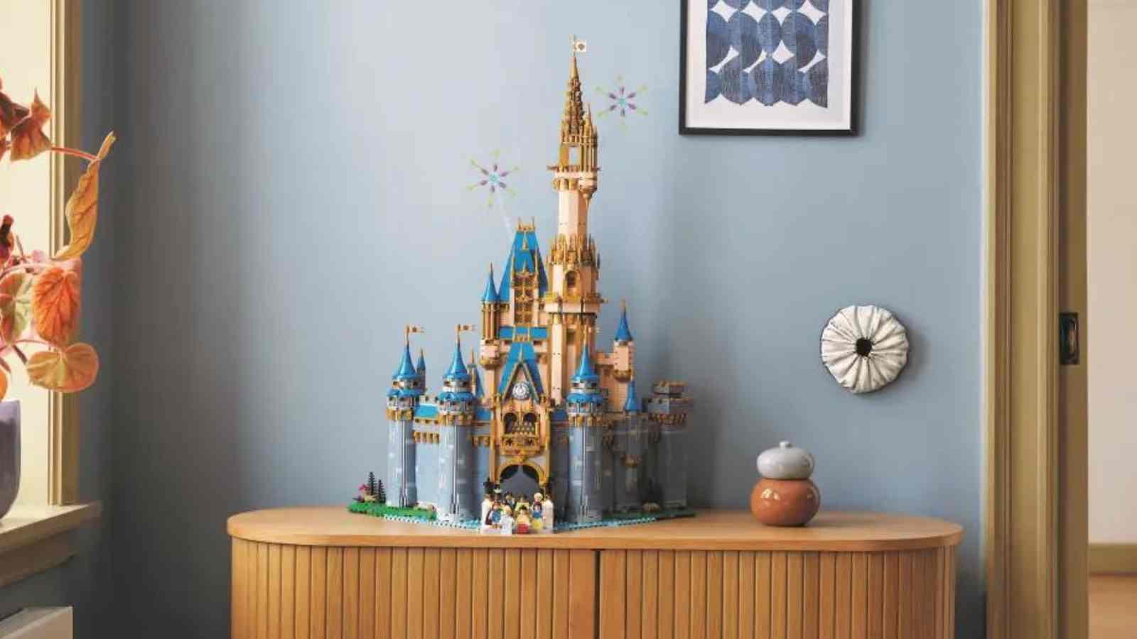 The LEGO Disney Castle on display