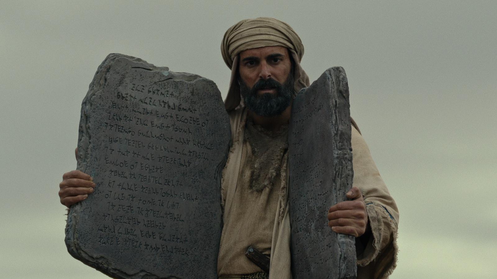 Avi Azulay as Moses in Testament: The Story of Moses.
