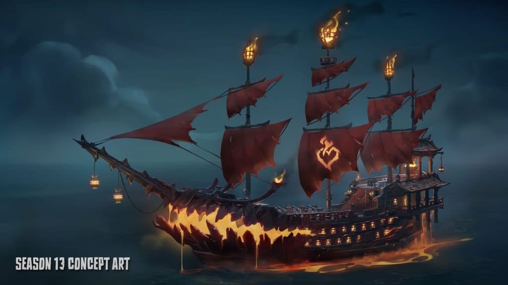 The Burning Blade Sea of Thieves.