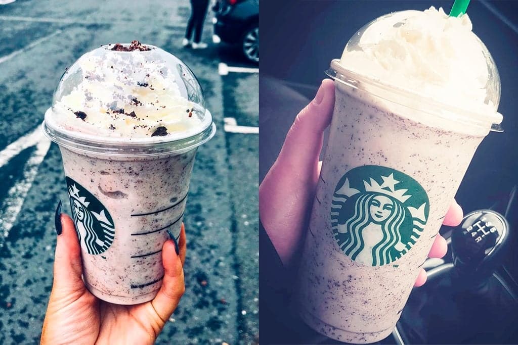 A cookies and cream frappuccino