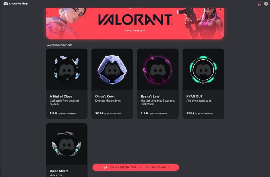 Valorant collab with Discord