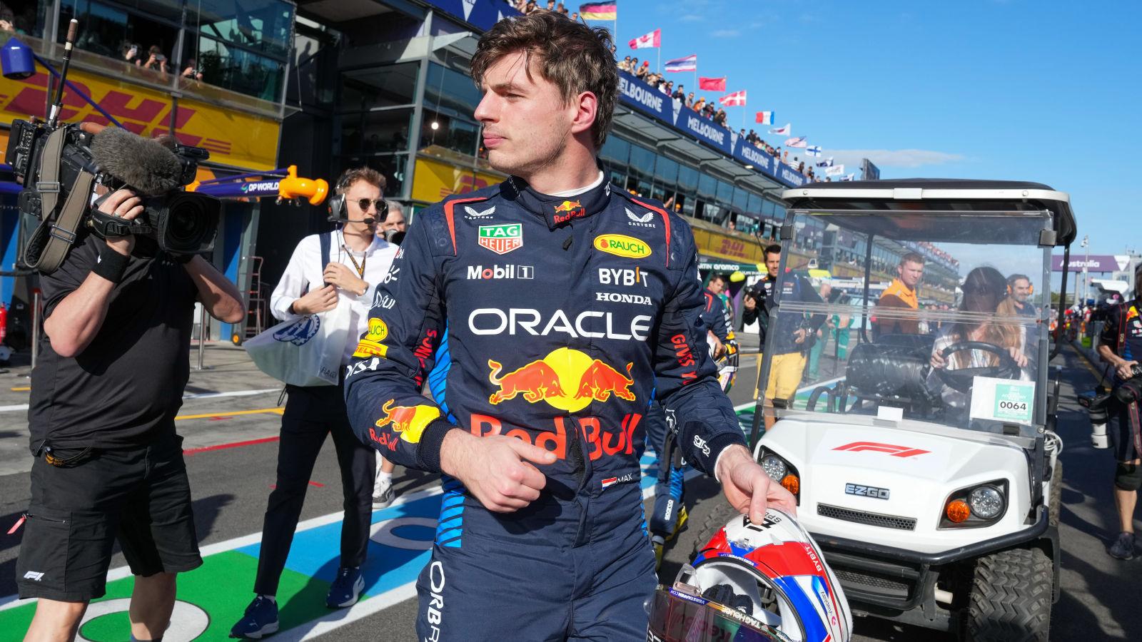 Max Verstappen at the Australian Grand Prix