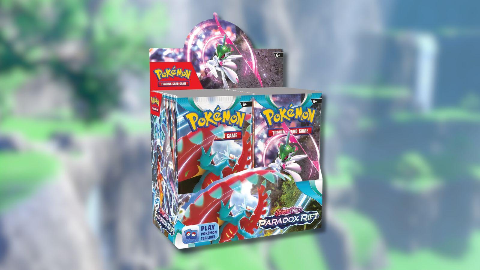 Paradox Rift Booster Display box with game background.