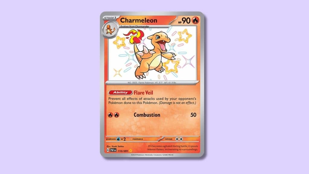 Charmeleon from Paldean Fates.