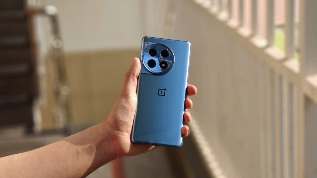 OnePlus 12R in a person's hand