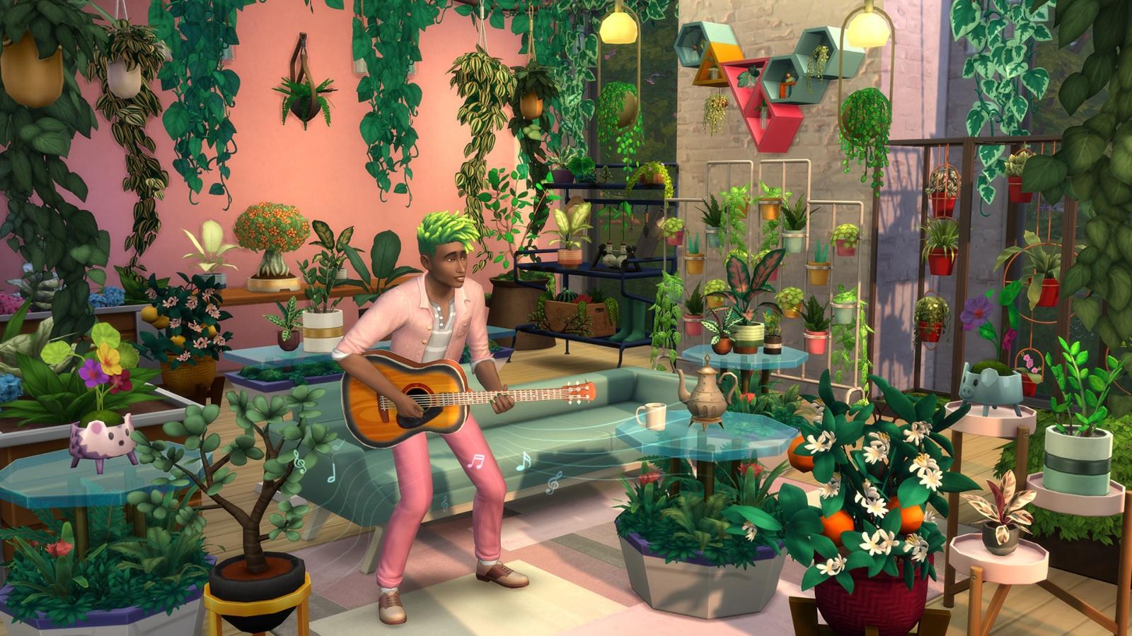 A screenshot featuring The Sims 4 Blooming Rooms Kit