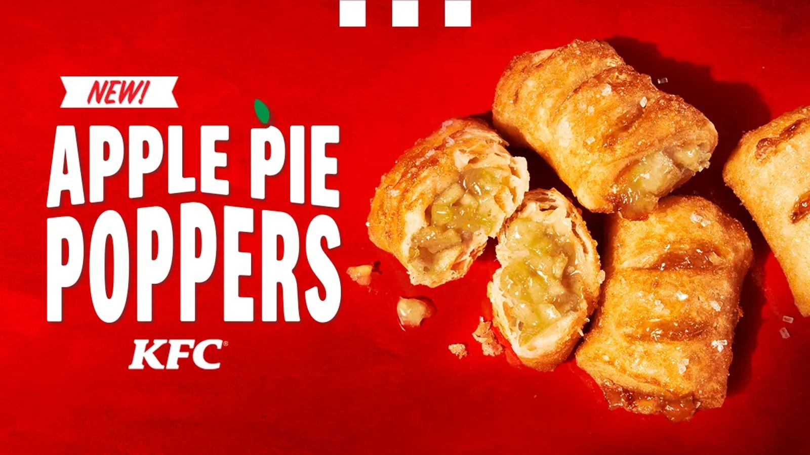 KFC apple pie poppers