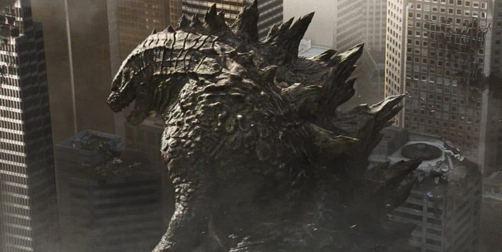 How to watch the MonsterVerse movies in order: Godzilla walking through the city in Godzilla 2014
