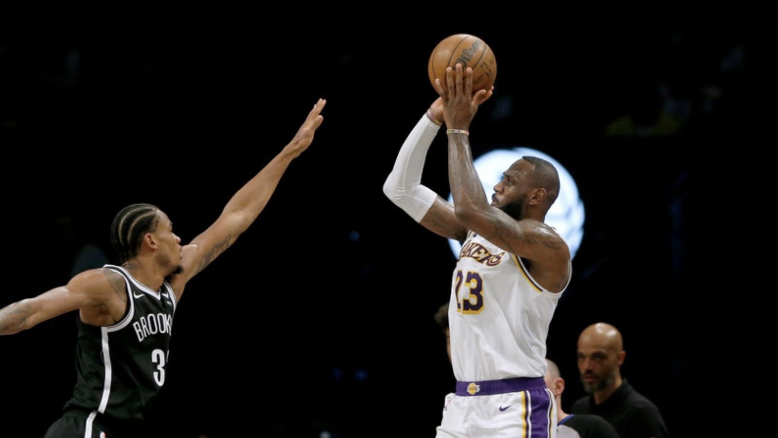 Lakers star LeBron James put up a spectacular performance vs. the Nets