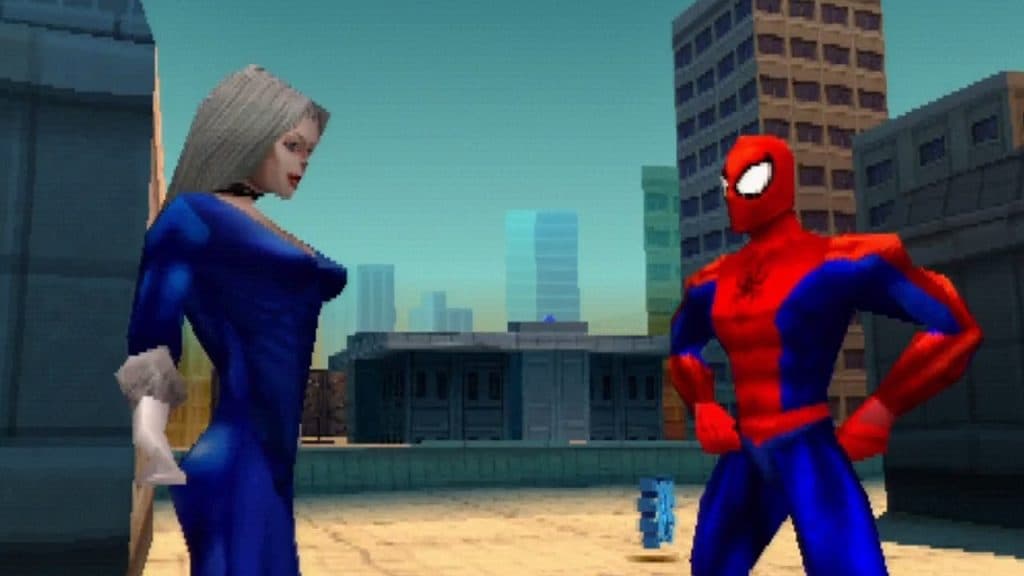 A screenshot from Spider-Man 2000