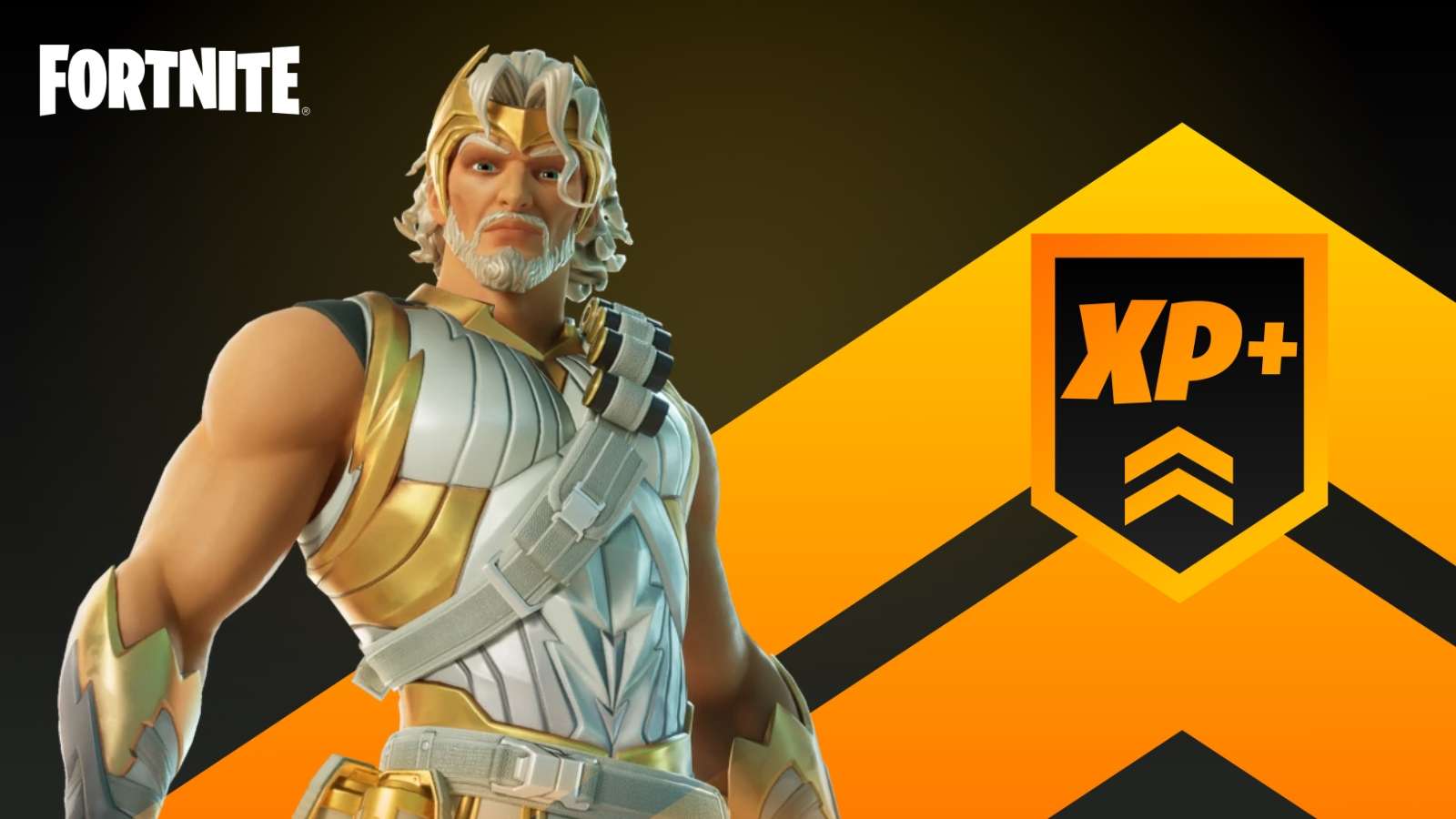 Zeus in Fortnite XP logo screen