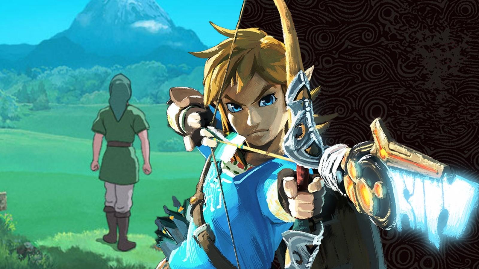 The fake poster for a Legend of Zelda Studio Ghibli movie and Zelda