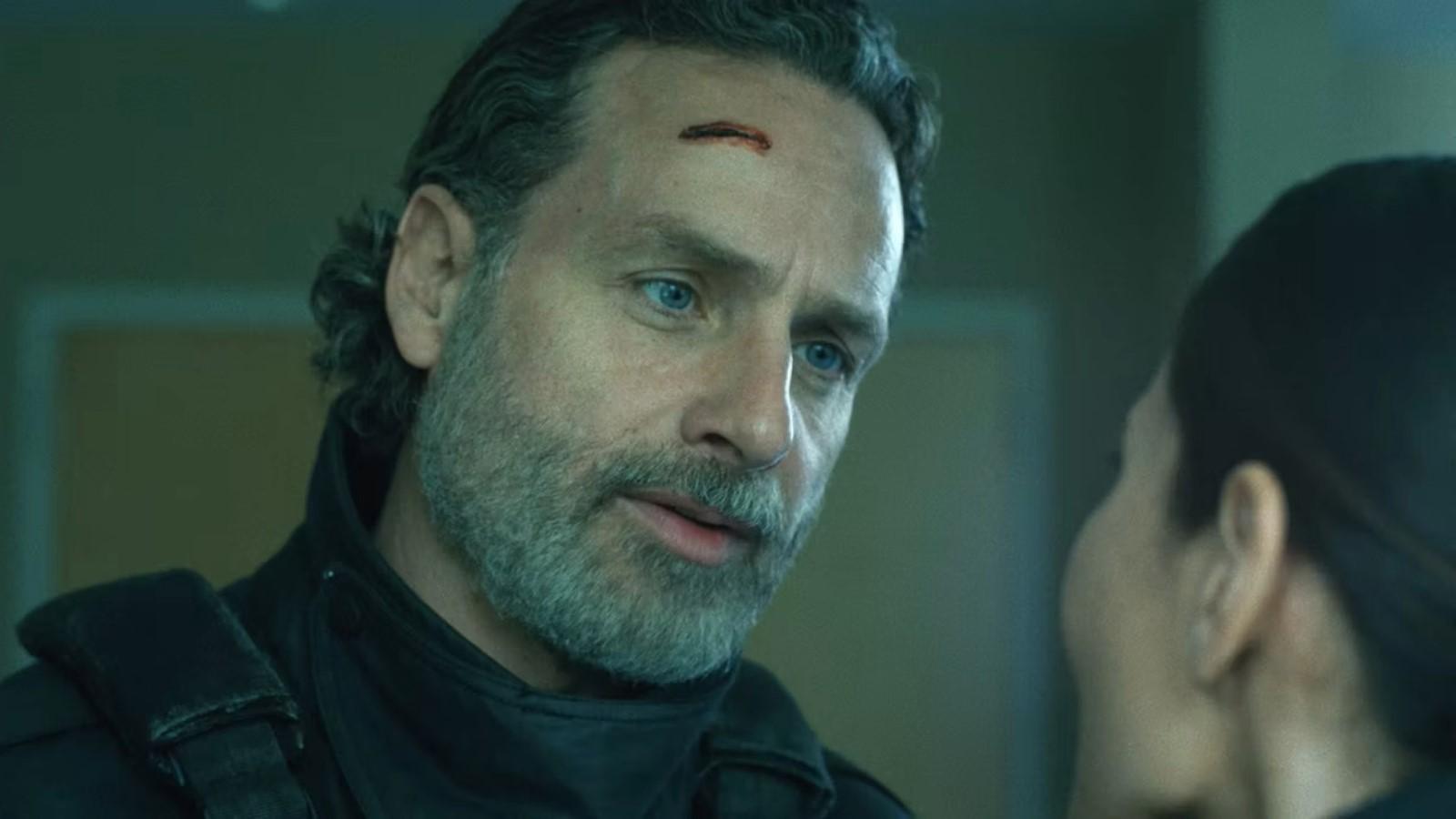 Andrew Lincoln as Rick Grimes in The Walking Dead The Ones Who Live Episode 6