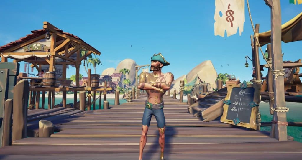 The Shores of Gold Curse in Sea of Thieves