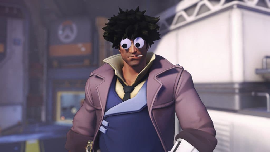 Overwatch 2's Cassidy with April Fools Googly Eyes