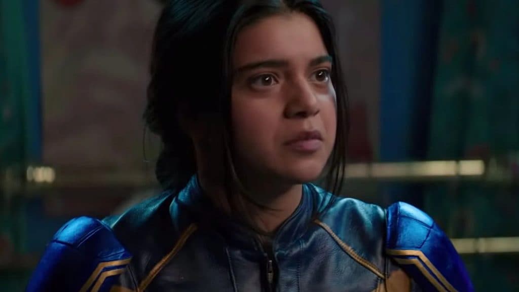 Kamala Khan (Iman Vellani) looks defiant in ms. Marvel.