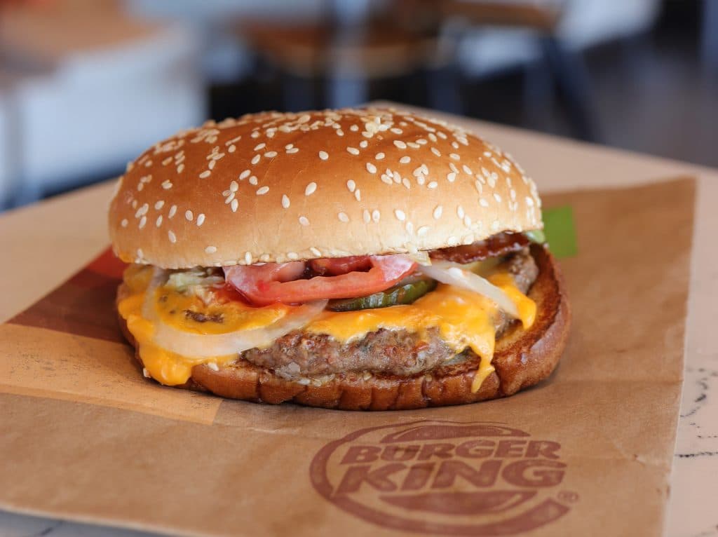 Burger King hamburger