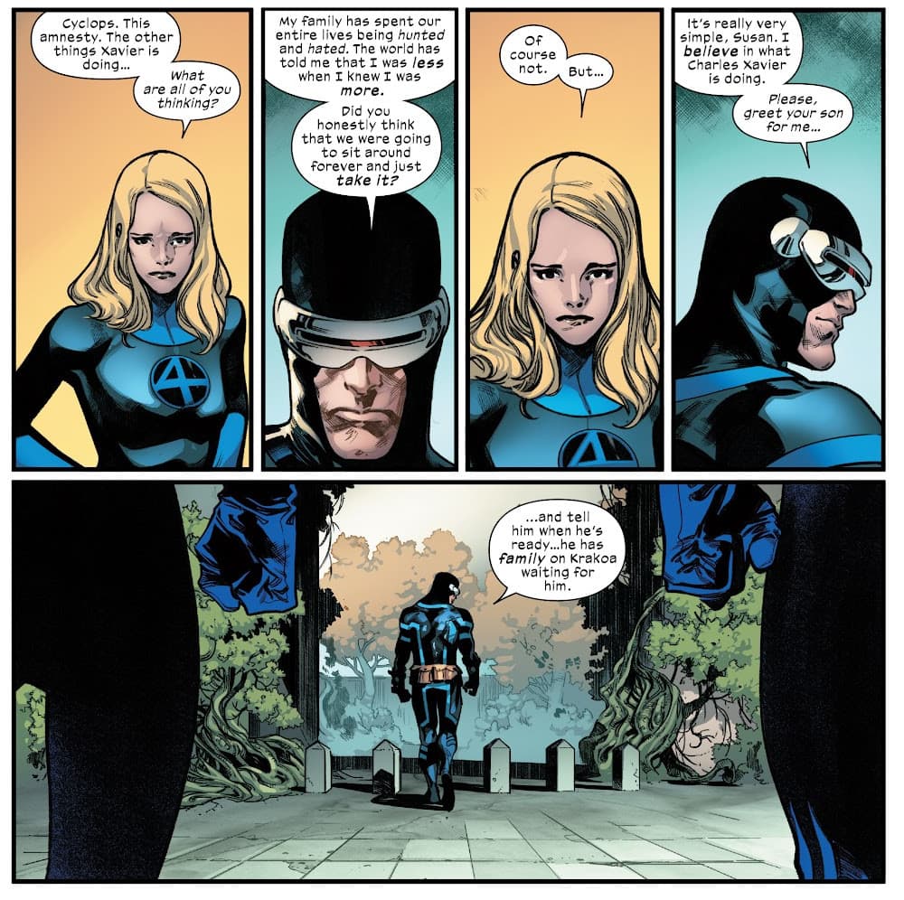 Cyclops stands up to the Fantastic Four